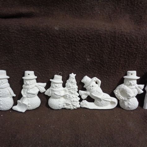 Painted Snowmen Etsy