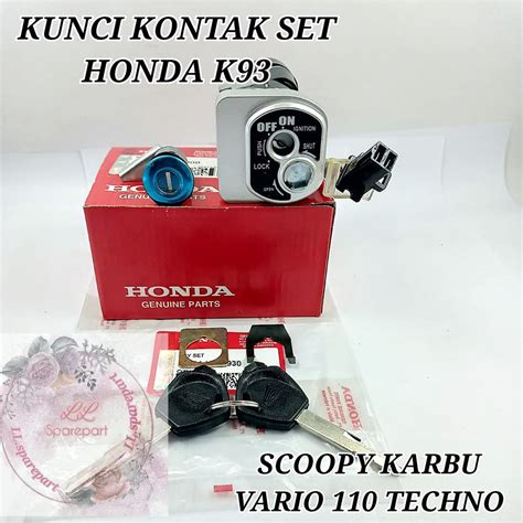 Jual KUNCI KONTAK SET HONDA K93 KEYSET KONCI KONTAK KUALITAS ASLI