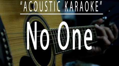 No One Alicia Keys Acoustic Karaoke YouTube