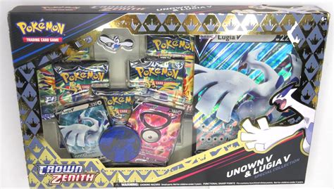 Pokémon TCG Crown Zenith Lugia V Unown V Special Collection Box SEALED