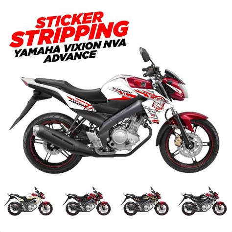 Jual Stiker Striping Decal Yamaha New Vixion Advance Nva Variasi Ar