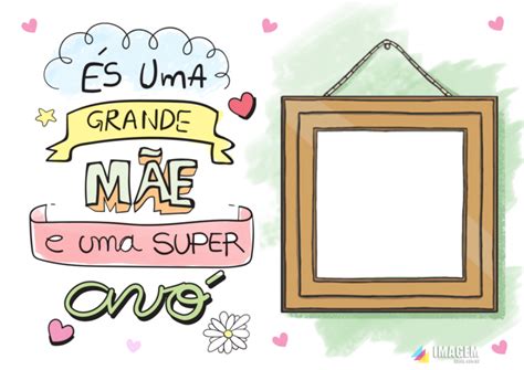 Mãe e uma super Avó Feliz Dia das Mães Imagem Legal