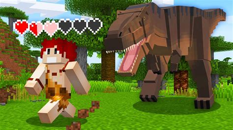 Fui Atacado Por Um T Rex No Minecraft Youtube