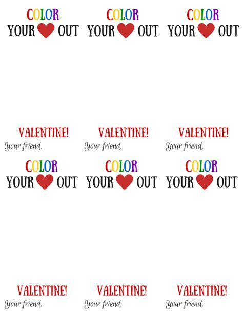 Homemade Valentines Melted Crayon Hearts Printable Homemade