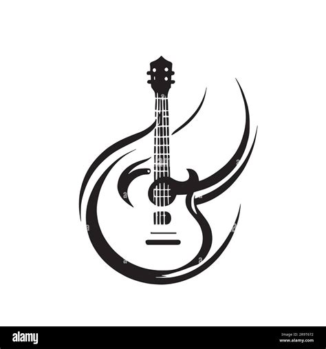 Guitar Logo Black And White Stock Photos And Images Alamy