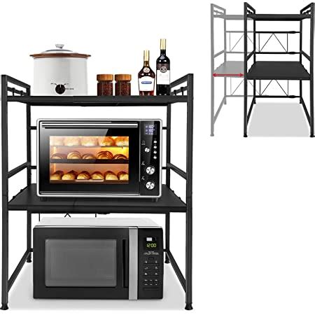 Amazon De Lzq Mikrowelle Regale B Ckerregal Kitchen Storage Rack