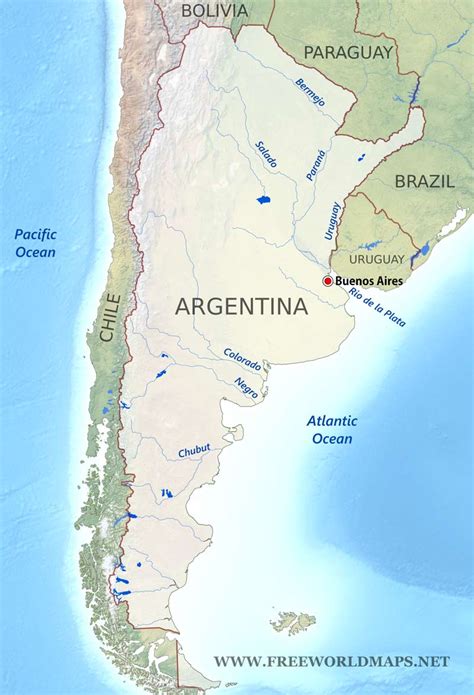 Argentina Physical Map