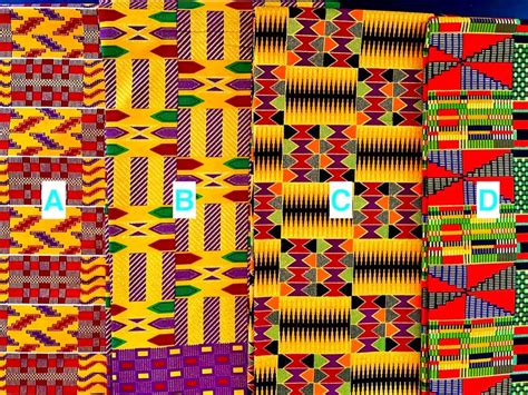 Sparkly Metallic Kente African Print African Fabric By The Etsy