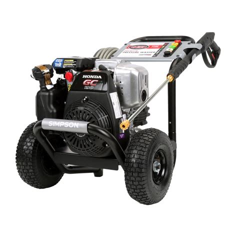 Simpson Megashot 3200 Psi 25 Gpm Cold Water Gas Pressure Washer With Honda Engine At