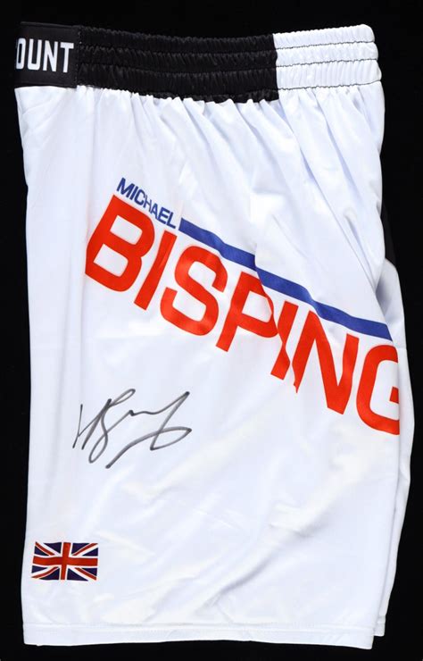 Michael Bisping Signed The Count Custom Fight Shorts Beckett