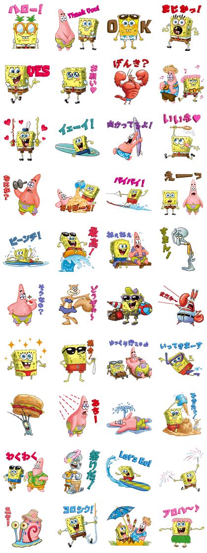 Spongebob Stickers Whatsapp Koleksi Gambar