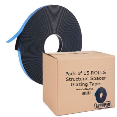 Structural Spacer Glazing Tape 3mm Thick X 15mm Wide X 15m Double Sided