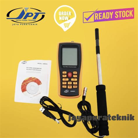 Jual Benetech GM Hot Wire Flow Meter GM Air Velocity Anemometer Jakarta Barat
