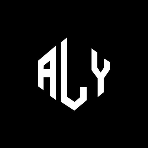 aly letter logo design  polygon shape aly polygon  cube shape