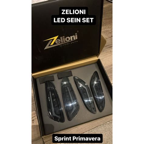 Jual ZELIONI Indicator LED Sein Set Smoke Vespa Sprint Primavera Iget