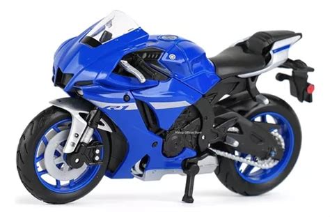 Motocicleta Maisto Escala 1 18 2021 Yamaha Yzf r1 Colección Meses sin