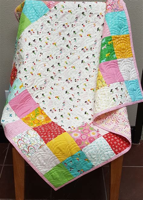 Easy Quilt Kit Beginner Quilt Kit Baby Girl Quilt Kit Pre Etsy