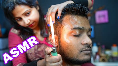 Omg Ear On Fire Asmr Fire Massage On Ear By Barber Girl Chaitali