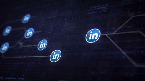 Linkedin Icon Line Connection Of Circuit Stock Motion Graphics Sbv