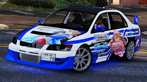 Mitsubishi Lancer Evolution Ix Mr Itasha Livery Garagehrs Evo Gta