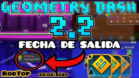 Geometry Dash Fecha De Salida Official De Febrero Youtube