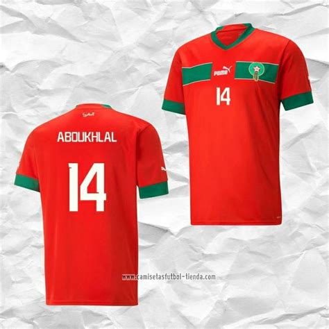 Camiseta Primera Marruecos Jugador Aboukhlal Tienda Marruecos