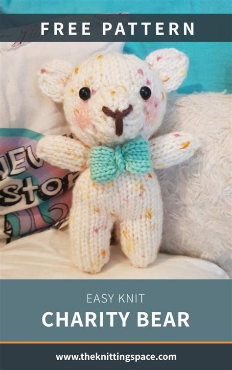 Easy Knit Charity Bear [free Knitting Pattern] Teddy Bear Knitting