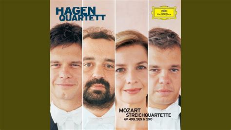 Mozart String Quartet No 20 In D K 499 Hoffmeister 1 Allegretto