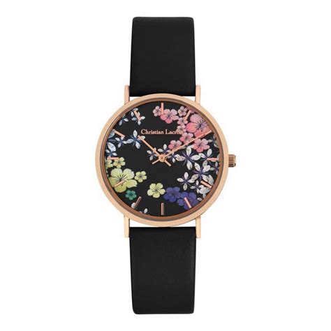 Montre Femme Christian Lacroix FLOWER GALAXY CLW415 Bracelet Cuir