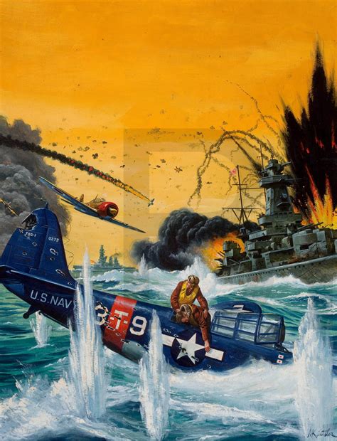 Battle Of Midway Painting