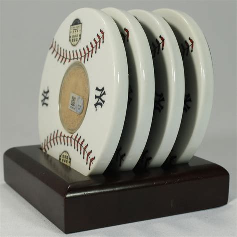 New York Yankees Final Season Coasters With Authentic Field Dirt Set