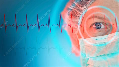 Female cardiologist, conceptual image - Stock Image - F021/1327 ...