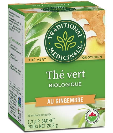 Th Vert Biologique Au Gingembre Traditional Medicinals