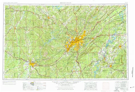 Birmingham, AL (1953, 250000-Scale) Map by United States Geological ...