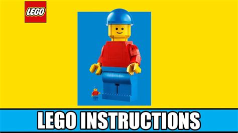 LEGO Instructions Creator 40649 Up Scaled LEGO Minifigure YouTube