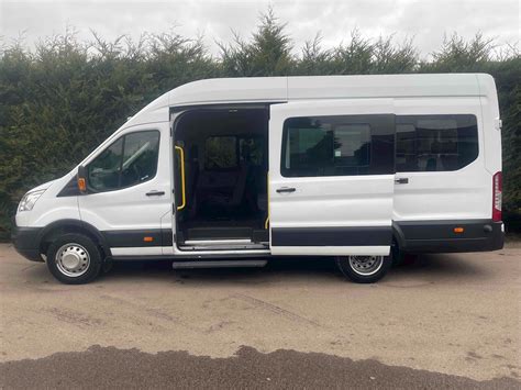 Used 2015 Ford Transit Tdci 460 Trend 22 Minibus 17 Seats Twin Rear Wheel White For Sale