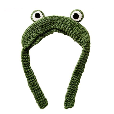 Frog Crochet Hat Standart Red