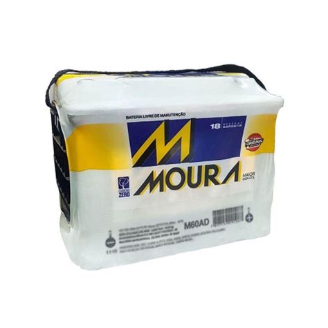 Bateria Moura 60ah M60ad Cx Alta Original No Shoptime