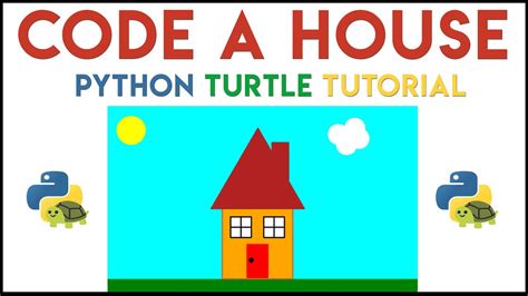 Python Turtle Code A House Tutorial Youtube