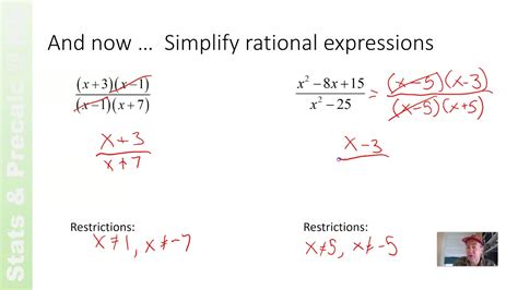 9 1c Simplifying Rational Expressions Youtube