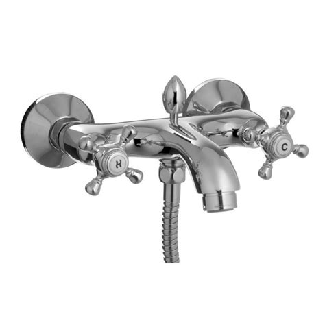 Mesta Dual Handle Wall Mount Bath And Shower Mixer With Automatic