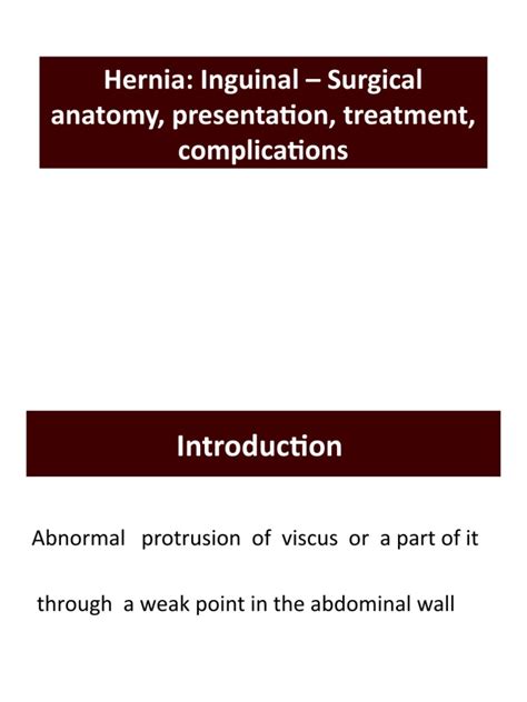 Inguinal Hernia Pdf Medical Specialties Clinical Medicine