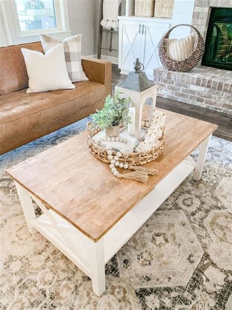 18 Farmhouse Coffee Table Decor Ideas Lady Decluttered