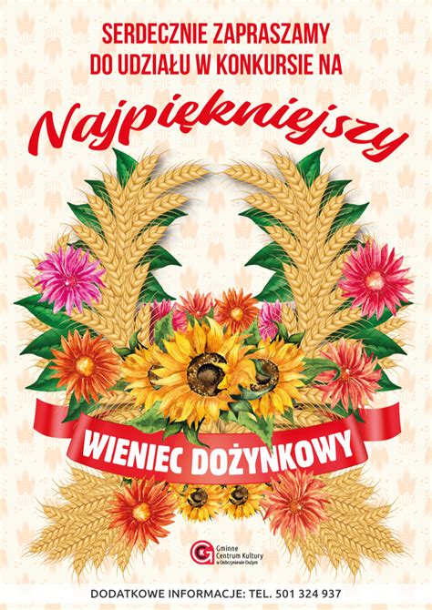 Konkurs Na Najpi Kniejszy Wieniec Do Ynkowy Gminne Centrum Kultury