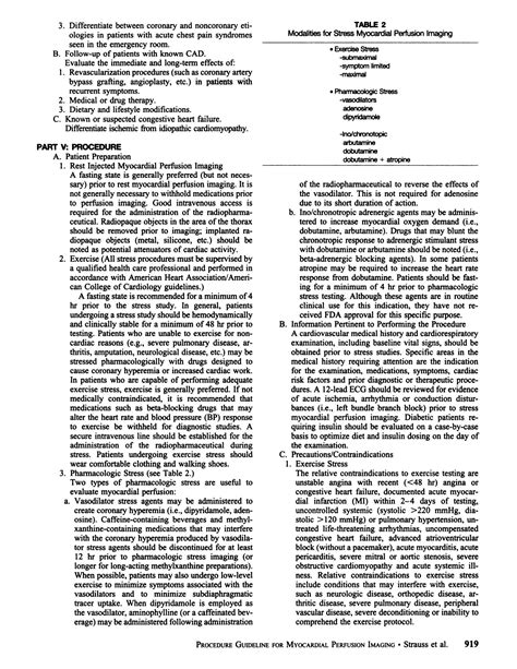 SOLUTION: Procedure Guideline for Myocardial Perfusion Imaging - Studypool