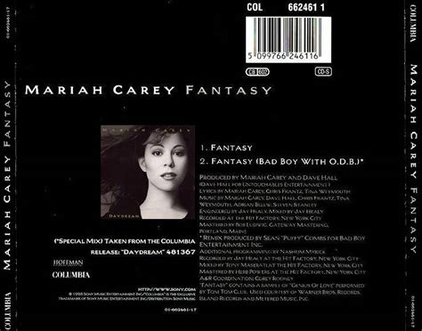 Car Tula Trasera De Mariah Carey Fantasy Cd Single Portada