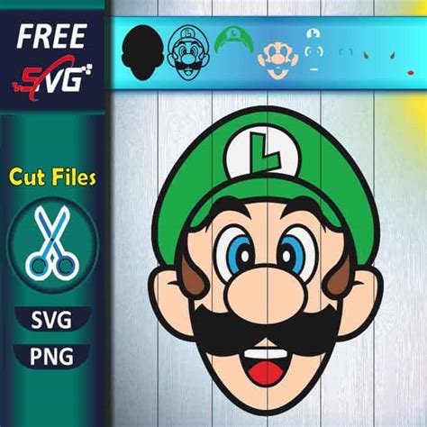 Luigi silhouette svg - Cut files for Cricut and Silhouette