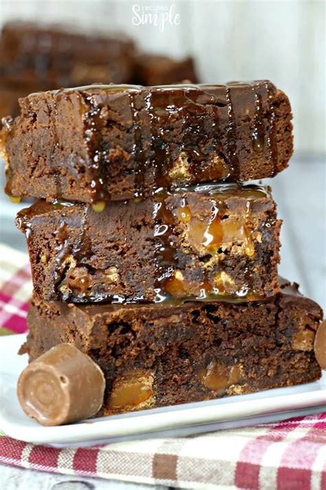 Easy Rolo Brownies Recipe - Recipes Simple