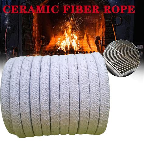 High Temperature Braided Ceramic Fiber Packing Rope For Gland Sealing