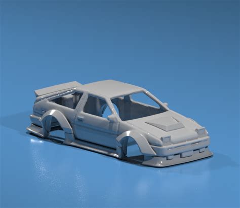 Hot Wheels AE86 Trueno Wide Body Kit STL File For 3D PrintingCults